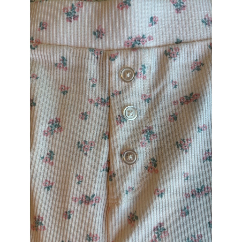Live 2 Lounge 3 Piece Pajama Set Womens Large Pink Floral Cardigan Tank Pants - Picture 11 of 14